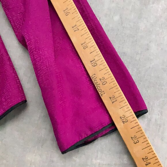 Adrianna Papell Jacket Women 10 Pink Silk Embroidery Floral Shimmer Party - Picture 6 of 10